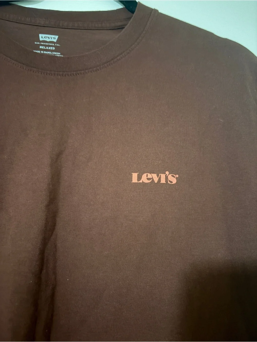Levi's Men's Dark Brown Short Sleeve Logo Tee